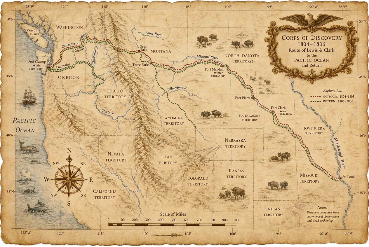 Route of the expedition